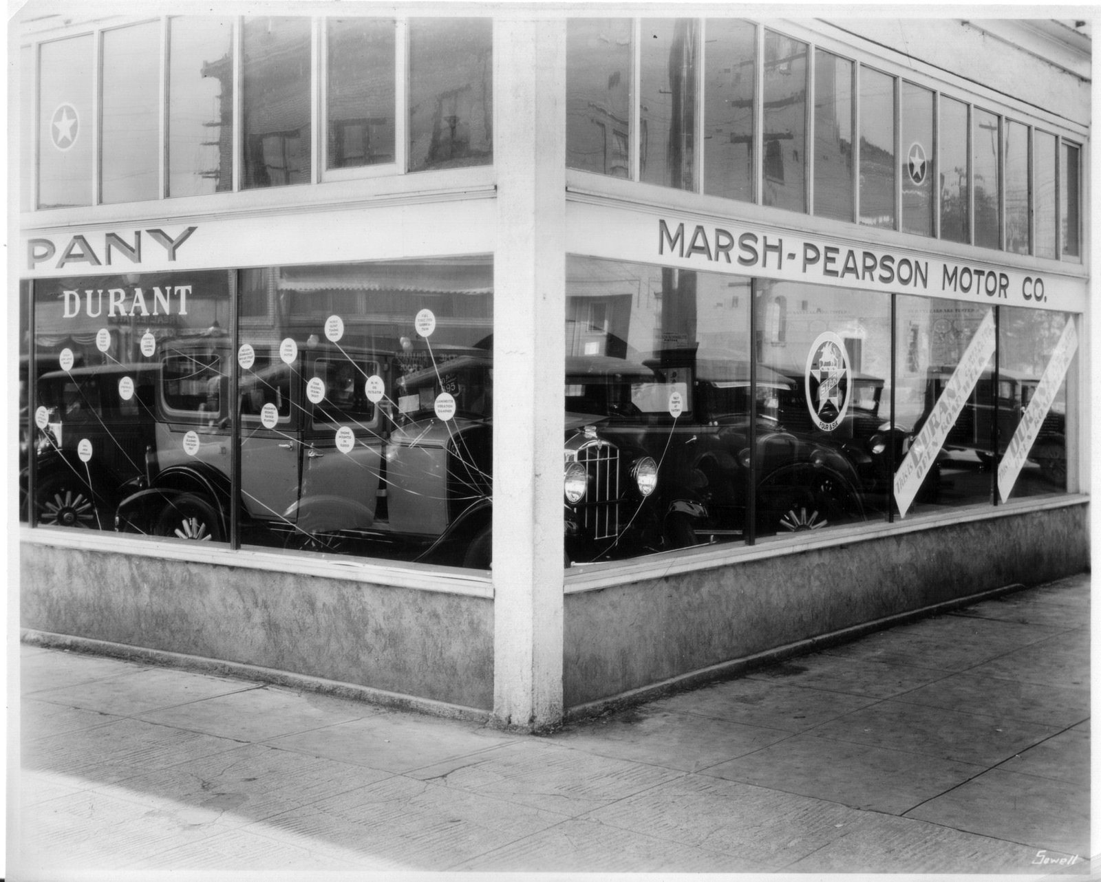 The Marsh-Pearson Motor Company dealership, which sold Durant cars